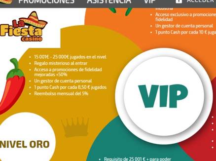 Promociones VIP La Fiesta Casino