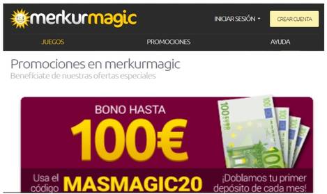 Merkurmagic otorga hasta 100 euros de bono por depósito